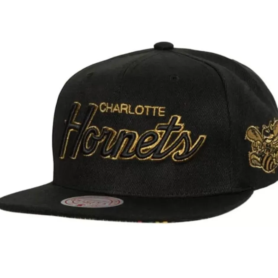 Mitchell & Ness Snapback-Bhm Script Snapback Hwc Charlotte Hornets
