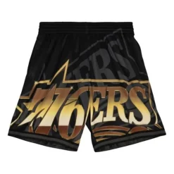 Men Mitchell & Ness Shorts-Big Face 4.0 Fashion Shorts Philadelphia 76Ers