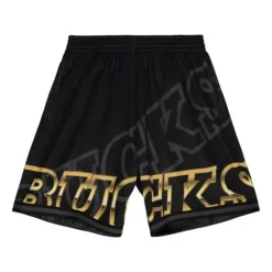 Men Mitchell & Ness Shorts-Big Face 4.0 Fashion Shorts Milwaukee Bucks
