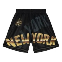 Men Mitchell & Ness Shorts-Big Face 4.0 Fashion Shorts New York Knicks