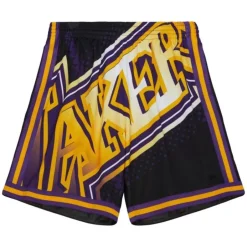 Men Mitchell & Ness Shorts-Big Face 7.0 Fashion Shorts Los Angeles Lakers