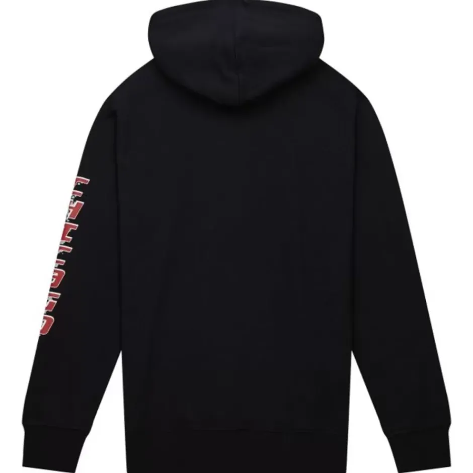 Men Mitchell & Ness Hoodies & Sweatshirts-Big Face 7.0 Hoodie Chicago Bulls