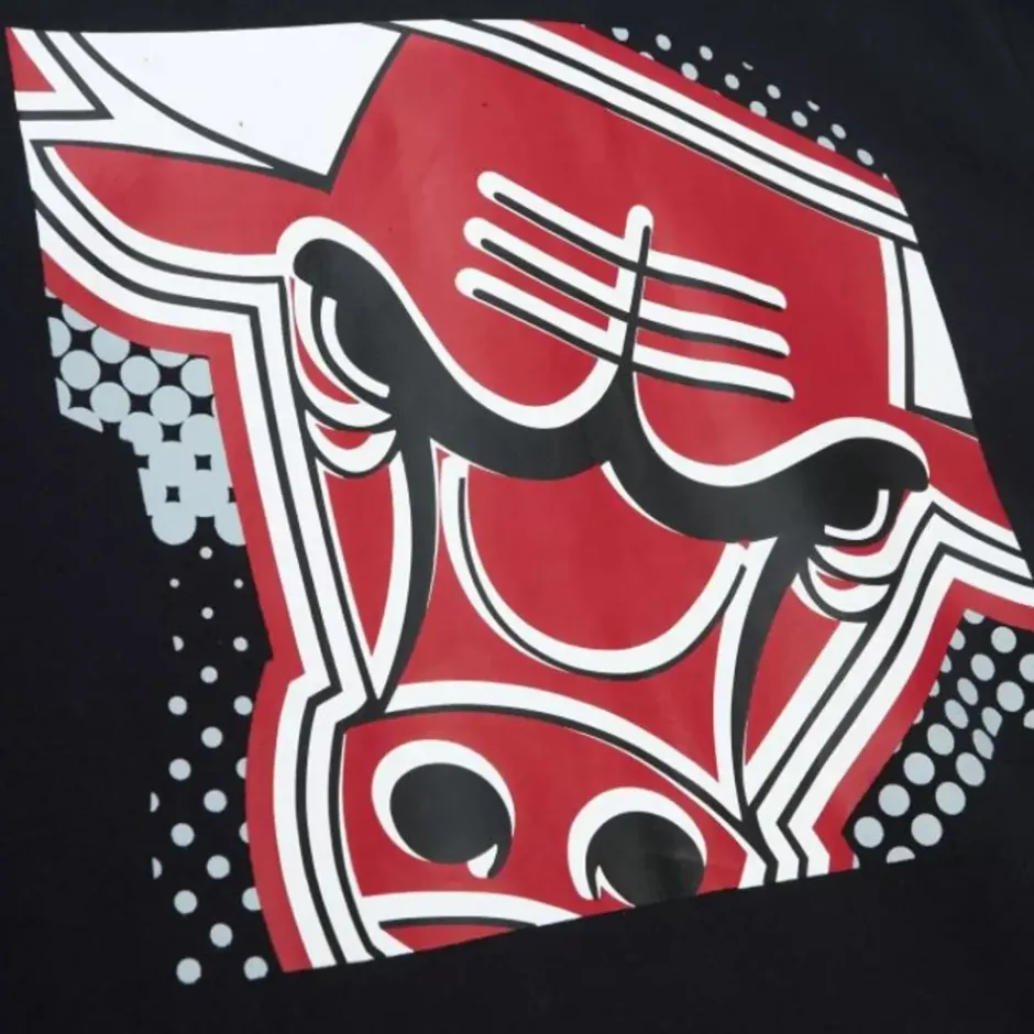 Men Mitchell & Ness Hoodies & Sweatshirts-Big Face 7.0 Hoodie Chicago Bulls