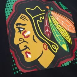 Men Mitchell & Ness Hoodies & Sweatshirts-Big Face 7.0 Hoodie Chicago Blackhawks