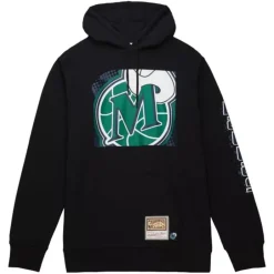 Men Mitchell & Ness Hoodies & Sweatshirts-Big Face 7.0 Hoodie Dallas Mavericks