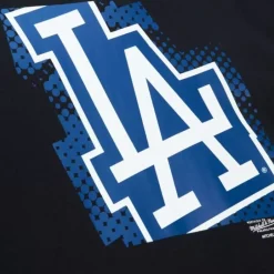 Men Mitchell & Ness Hoodies & Sweatshirts-Big Face 7.0 Hoodie Los Angeles Dodgers