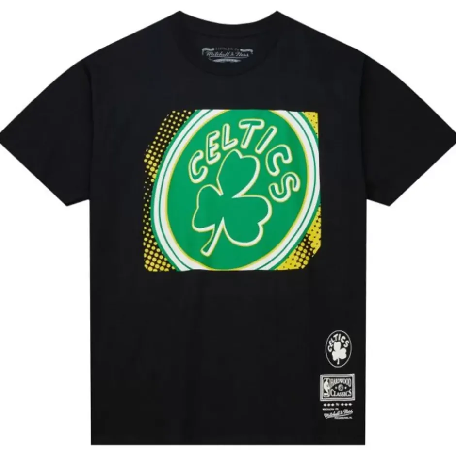 Men Mitchell & Ness T-Shirts & Tops-Big Face 7.0 Ss Tee Boston Celtics