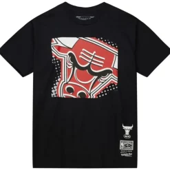 Men Mitchell & Ness T-Shirts & Tops-Big Face 7.0 Ss Tee Chicago Bulls