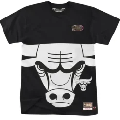 Men Mitchell & Ness T-Shirts & Tops-Big Face 3.0 Ss Tee Chicago Bulls