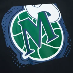 Men Mitchell & Ness T-Shirts & Tops-Big Face 7.0 Ss Tee Dallas Mavericks
