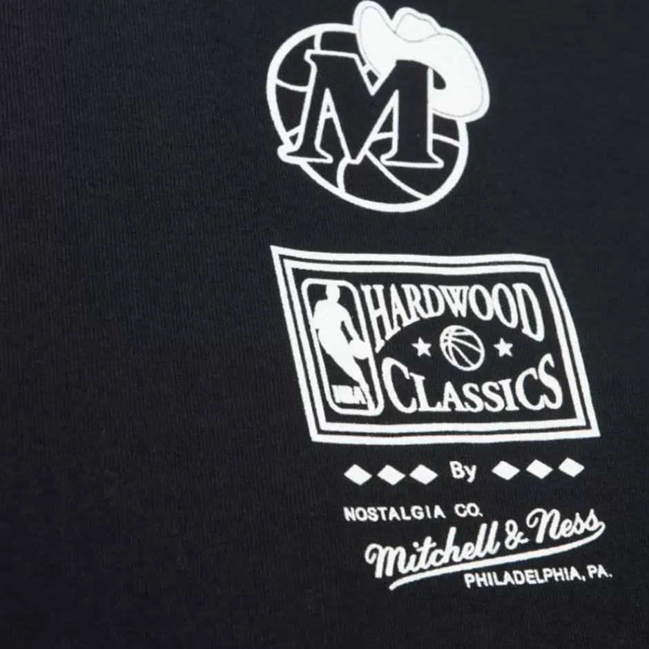 Men Mitchell & Ness T-Shirts & Tops-Big Face 7.0 Ss Tee Dallas Mavericks