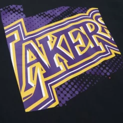Men Mitchell & Ness T-Shirts & Tops-Big Face 7.0 Ss Tee Los Angeles Lakers