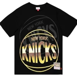 Men Mitchell & Ness T-Shirts & Tops-Big Face 4.0 Ss Tee New York Knicks
