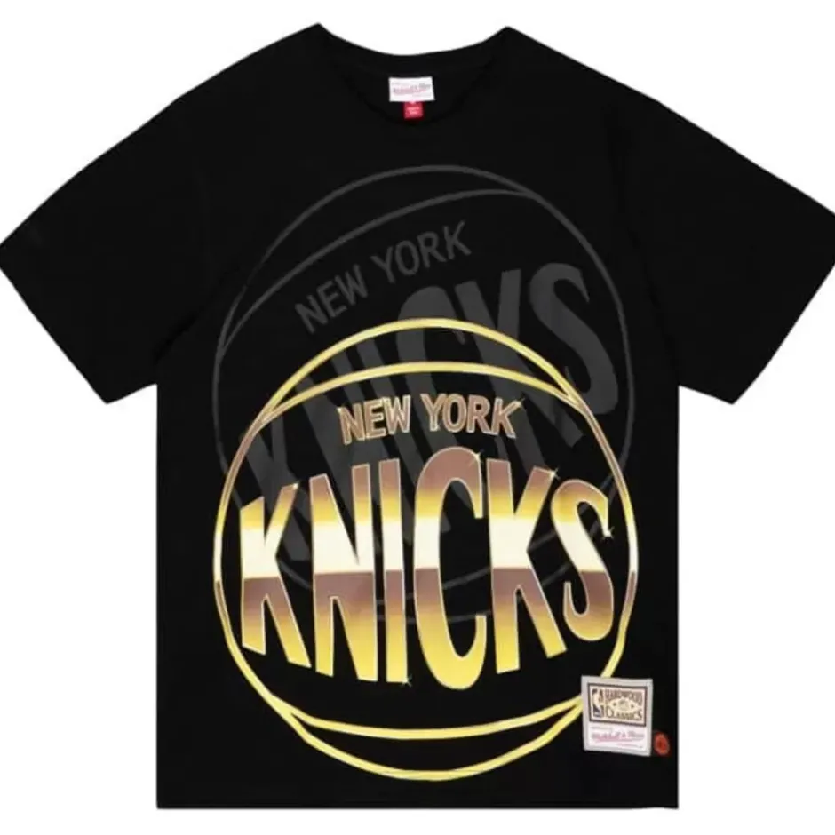 Men Mitchell & Ness T-Shirts & Tops-Big Face 4.0 Ss Tee New York Knicks