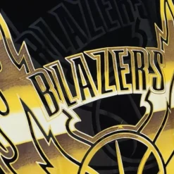 Men Mitchell & Ness T-Shirts & Tops-Big Face 4.0 Ss Tee Portland Trail Blazers