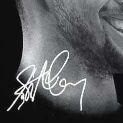 Men Mitchell & Ness T-Shirts & Tops-Big Face B/W Tee Players Association - Nba Stephen Curry