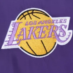 Men Mitchell & Ness Jackets & Outerwear-Big Face Coaches Jacket 5.0 Los Angeles Lakers