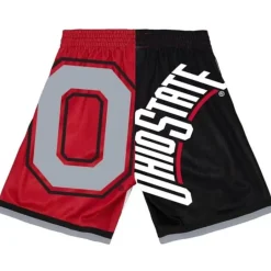 Men Mitchell & Ness Shorts-Big Face Fashion Shorts 5.0 Ohio State