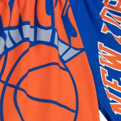 Men Mitchell & Ness Shorts-Big Face Fashion Shorts 5.0 New York Knicks
