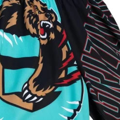 Men Mitchell & Ness Shorts-Big Face Fashion Shorts 5.0 Vancouver Grizzlies