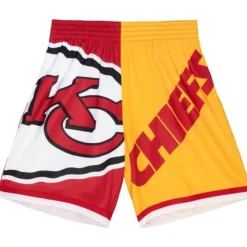 Men Mitchell & Ness Shorts-Big Face Fashion Shorts 5.0 Kansas City Chiefs