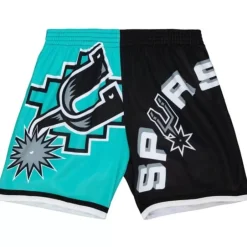 Men Mitchell & Ness Shorts-Big Face Fashion Shorts 5.0 San Antonio Spurs