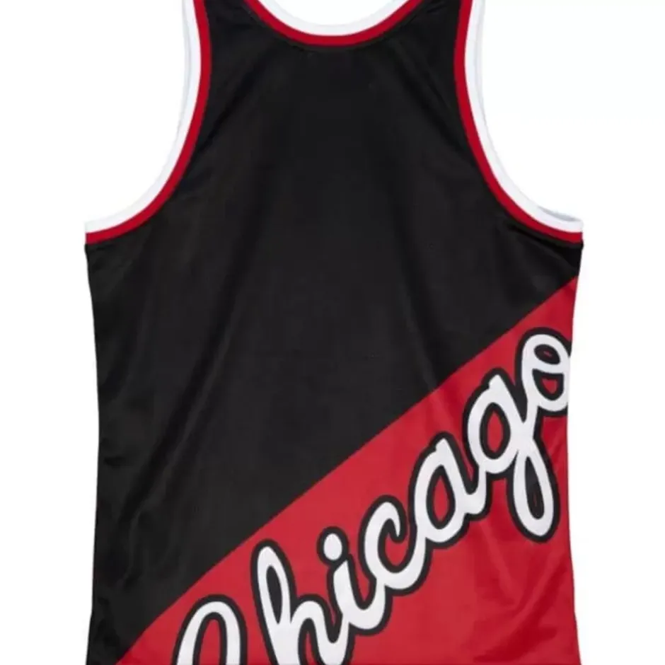Men Mitchell & Ness T-Shirts & Tops-Big Face Fashion Tank 5.0 Chicago Bulls