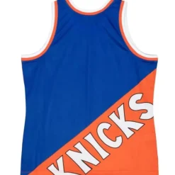 Men Mitchell & Ness T-Shirts & Tops-Big Face Fashion Tank 5.0 New York Knicks