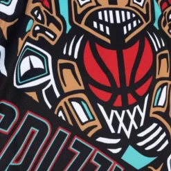 Men Mitchell & Ness T-Shirts & Tops-Big Face Fashion Tank 5.0 Vancouver Grizzlies