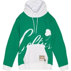 Men Mitchell & Ness Hoodies & Sweatshirts-Big Face Hoodie 5.0 Boston Celtics