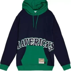 Men Mitchell & Ness Hoodies & Sweatshirts-Big Face Hoodie 5.0 Dallas Mavericks