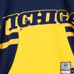 Men Mitchell & Ness Hoodies & Sweatshirts-Big Face Hoodie 5.0 University Of Michigan