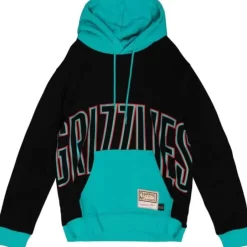 Men Mitchell & Ness Hoodies & Sweatshirts-Big Face Hoodie 5.0 Vancouver Grizzlies