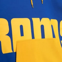 Men Mitchell & Ness Hoodies & Sweatshirts-Big Face Hoody 5.0 Los Angeles Rams