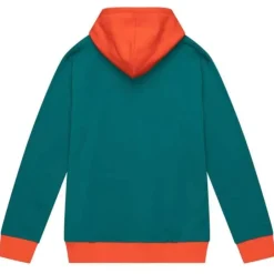 Men Mitchell & Ness Hoodies & Sweatshirts-Big Face Hoody 5.0 Miami Dolphins
