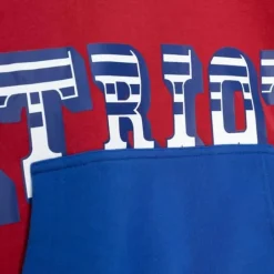 Men Mitchell & Ness Hoodies & Sweatshirts-Big Face Hoody 5.0 New England Patriots