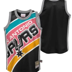 Youth Mitchell & Ness Big Kids-Big Face Jersey San Antonio Spurs