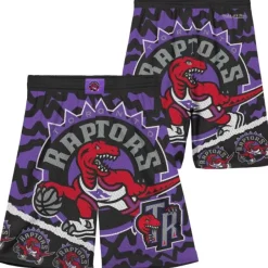 Youth Mitchell & Ness Big Kids-Big Face Jumbotron Mesh Shorts Toronto Raptors