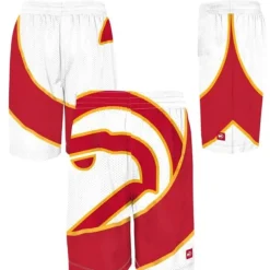 Men Mitchell & Ness Shorts-Big Face Shorts Atlanta Hawks