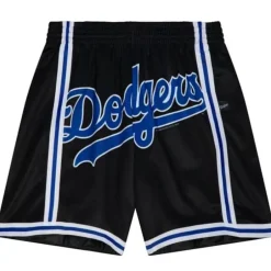 Men Mitchell & Ness Shorts-Big Face Shorts Los Angeles Dodgers