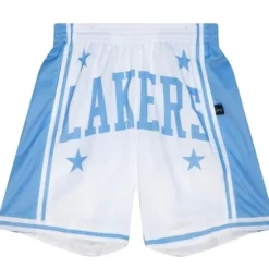Men Mitchell & Ness Shorts-Big Face Shorts Los Angeles Lakers