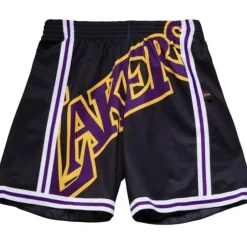 Men Mitchell & Ness Shorts-Big Face Shorts Los Angeles Lakers