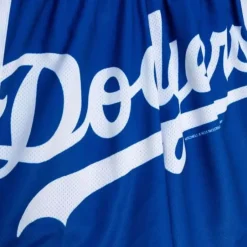 Men Mitchell & Ness Shorts-Big Face Shorts Los Angeles Dodgers