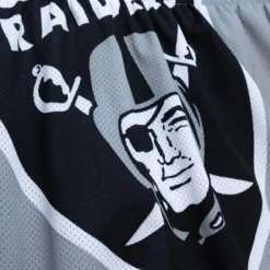 Men Mitchell & Ness Shorts-Big Face Shorts Oakland Raiders