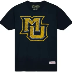 Men Mitchell & Ness T-Shirts & Tops-Big Logo Tee Marquette University