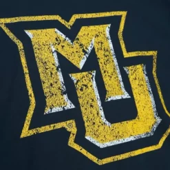 Men Mitchell & Ness T-Shirts & Tops-Big Logo Tee Marquette University