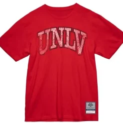 Men Mitchell & Ness T-Shirts & Tops-Big Logo Tee Unlv