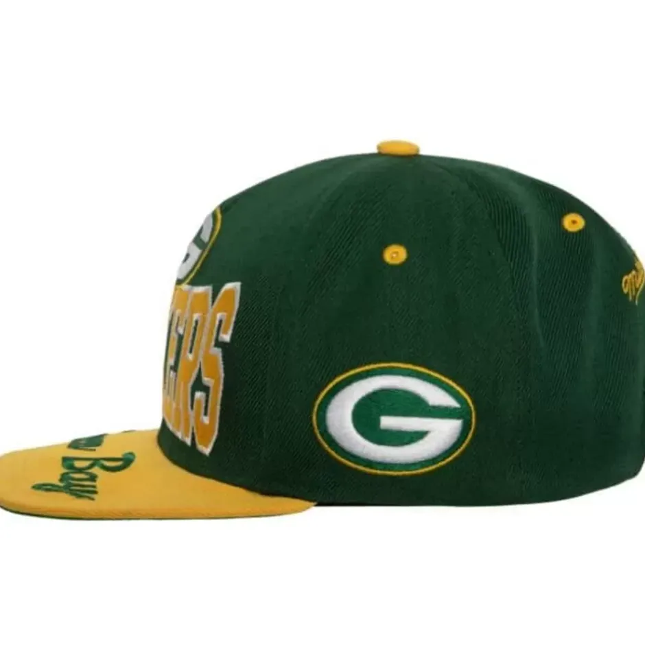 Mitchell & Ness Snapback-Bill Script Snapback Green Bay Packers