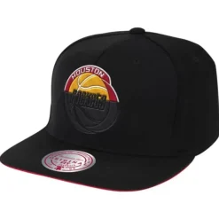Mitchell & Ness Snapback-Black Dip Down Snapback Hwc Houston Rockets