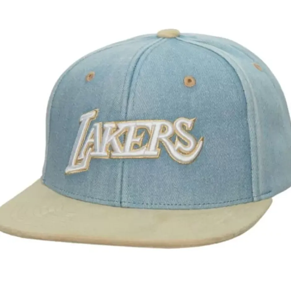 Mitchell & Ness Snapback-Blue Jean Baby Snapback Hwc Los Angeles Lakers